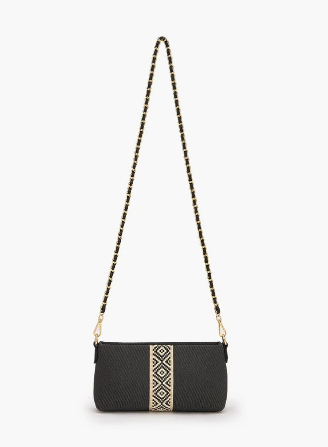 Le Confort Textured Crossbody Bag With Detachable Chain Strap